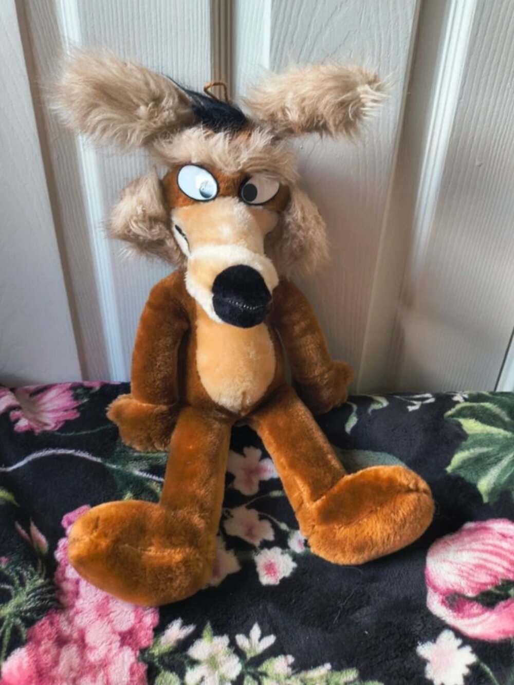 Vintage Mighty Star Warner Bros 1971 Wile E Coyote Plush 19" Figure
